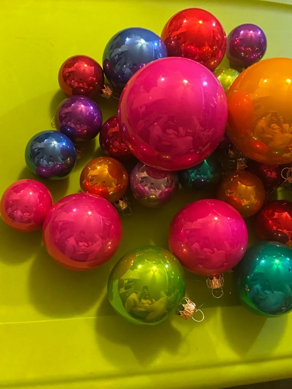 Vintage vibrant glossy